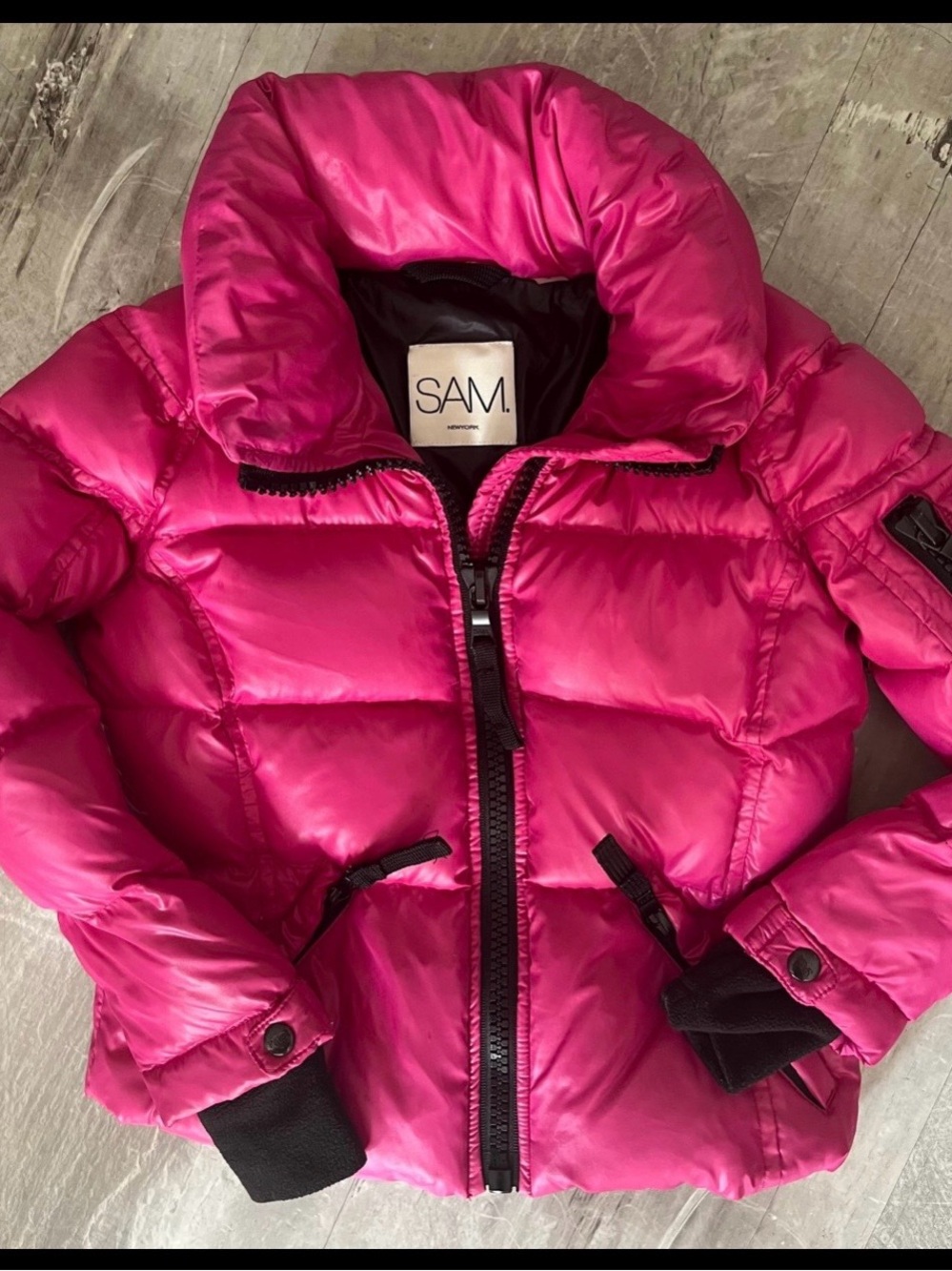 SAM. Kids Hot Pink Quilted Puffer Jacket NWOT Sz 2T